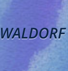 Word Waldorf on purple background